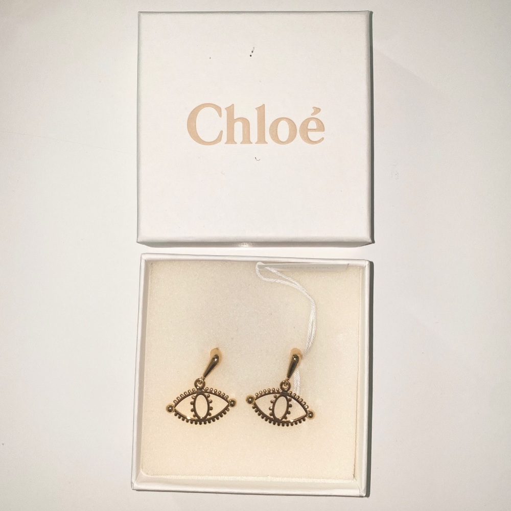 CHLOE Gold Eyes Izzy Earrings